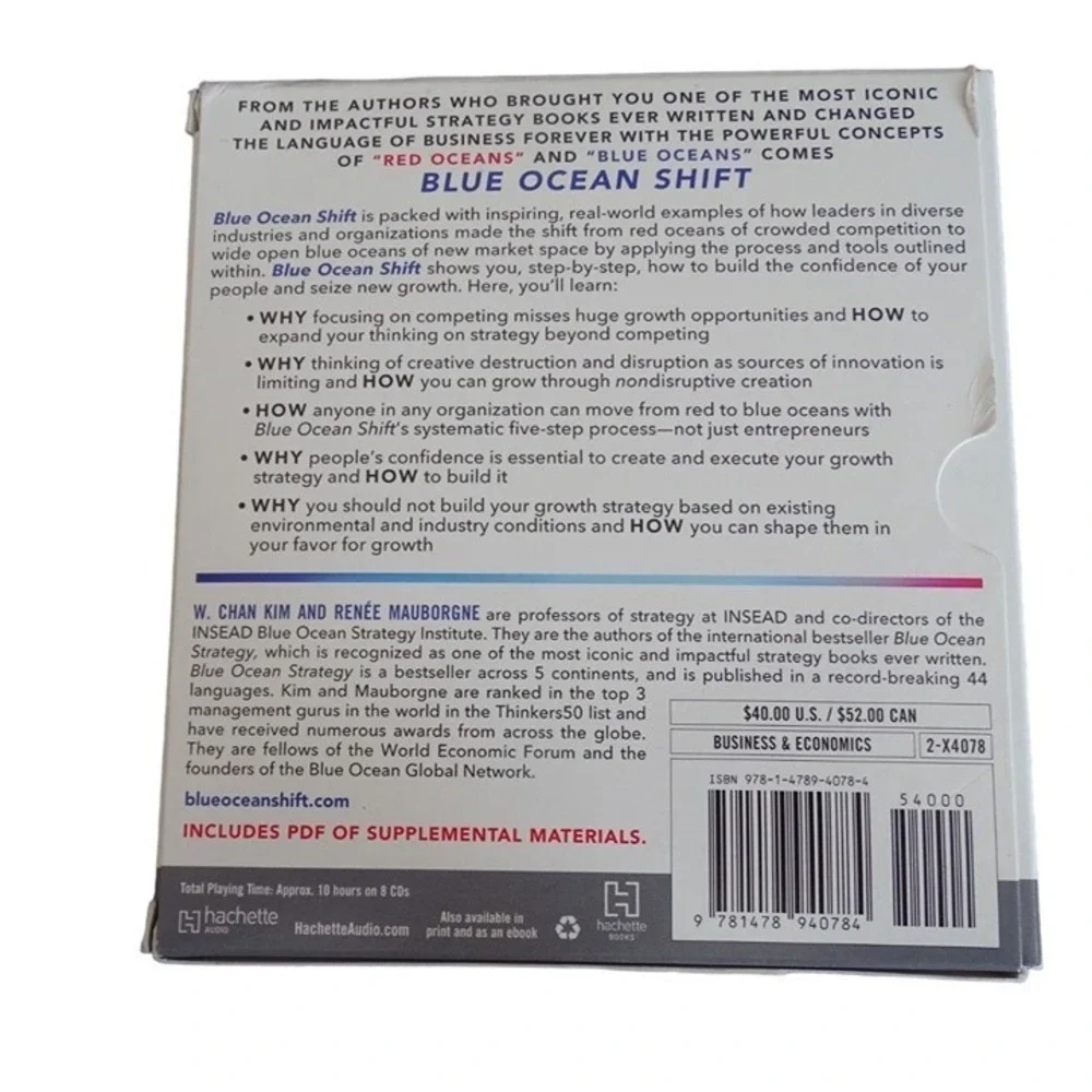 Audiobook Blue Ocean Shift W. Chan Kim Renee Mauborgne Business Strategy
